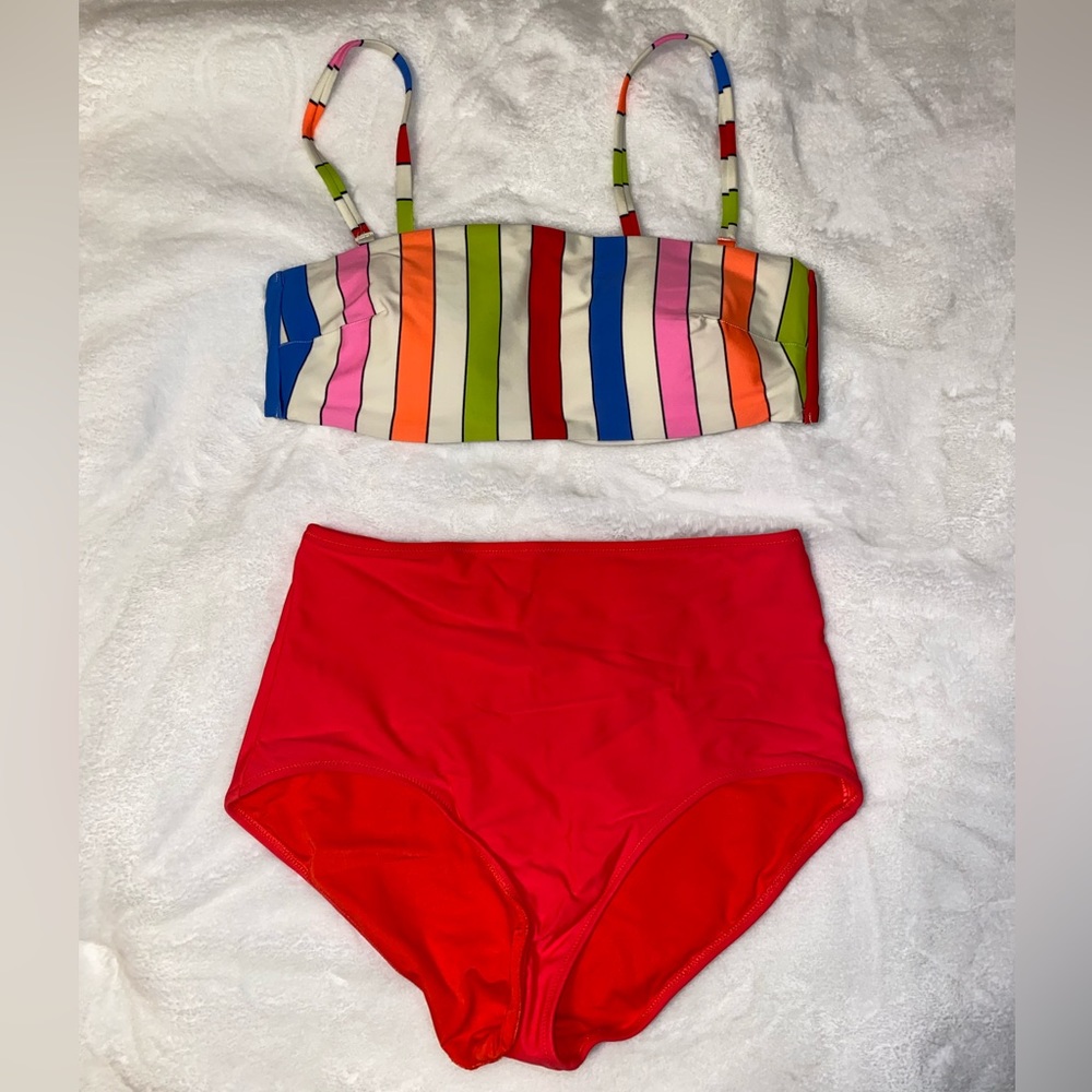 Aerie Bandeau Strapless Swim Suit